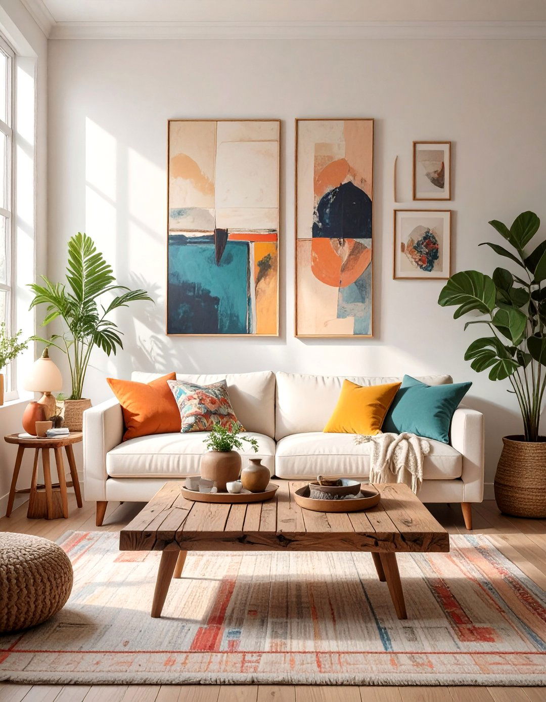 The Eclectic and Artsy Living Room - 30 ai mid-century living room ideas