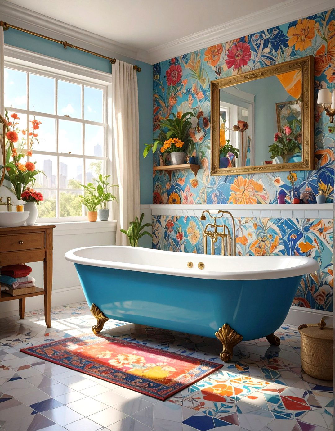 The Eclectic and Colorful Bathroom - 30 bathroom ideas photo gallery