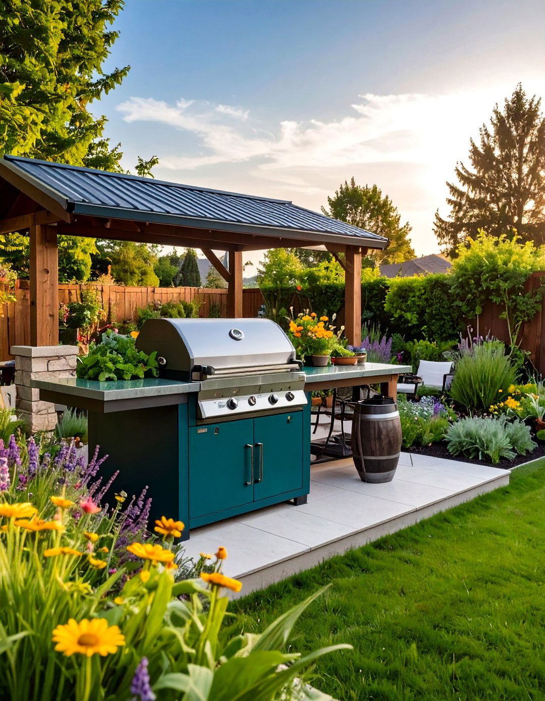 The Eco Conscious Green Grill - 30 backyard grill ideas