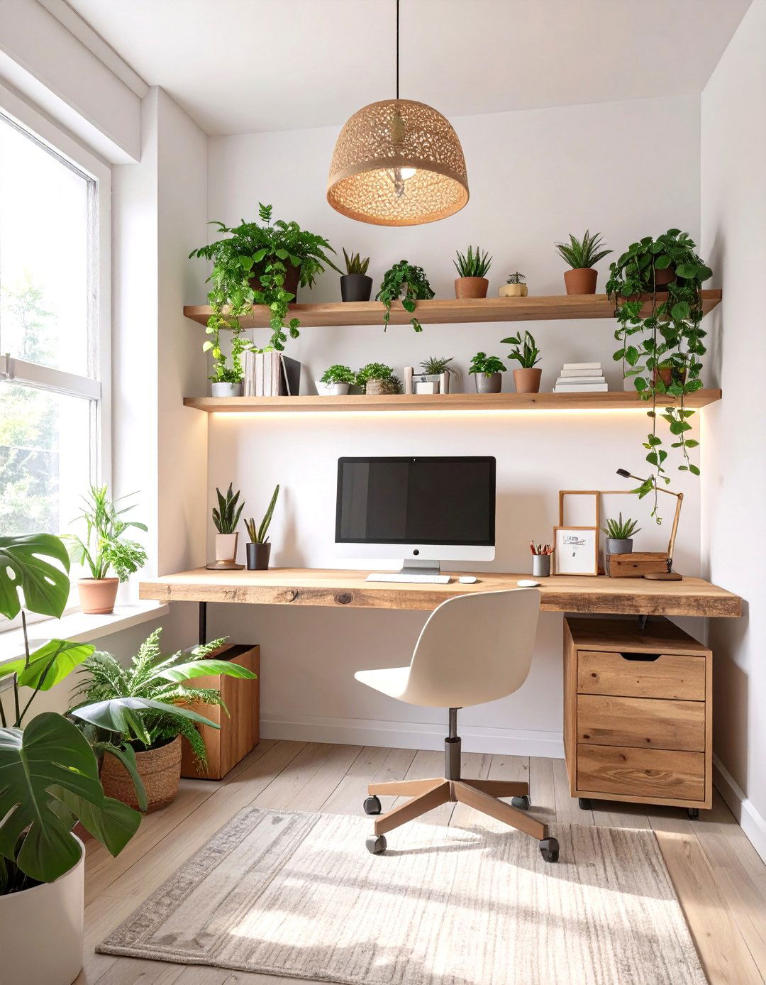 The Eco Conscious Green Home Office - 30 masculine home office ideas