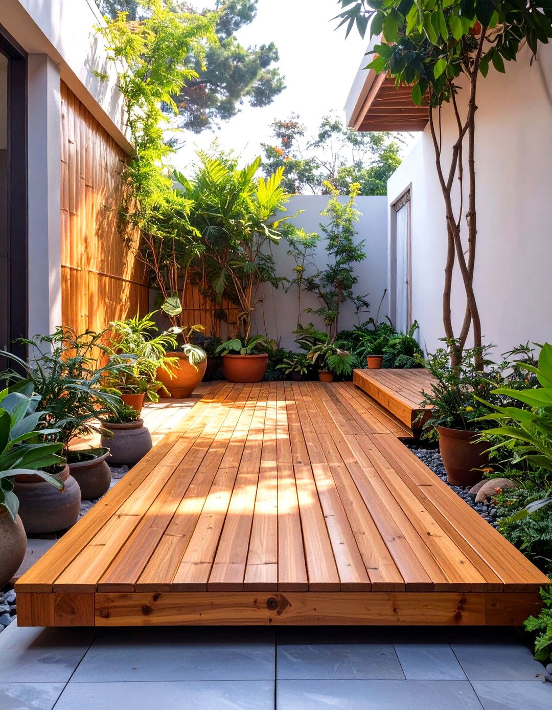 The Eco Friendly Bamboo Floating Deck - 30 floating deck ideas