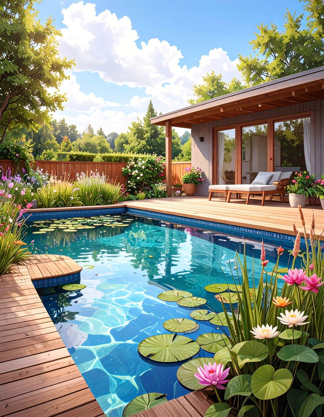 The Eco Friendly Natural Swimming Pool - 30 backyard pool landscaping ideas