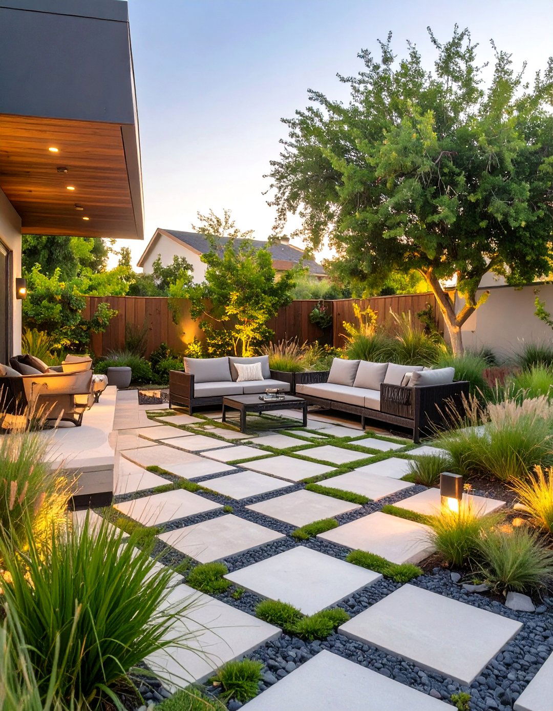 The Eco Friendly Permeable Paver Patio - 30 backyard patio landscaping ideas