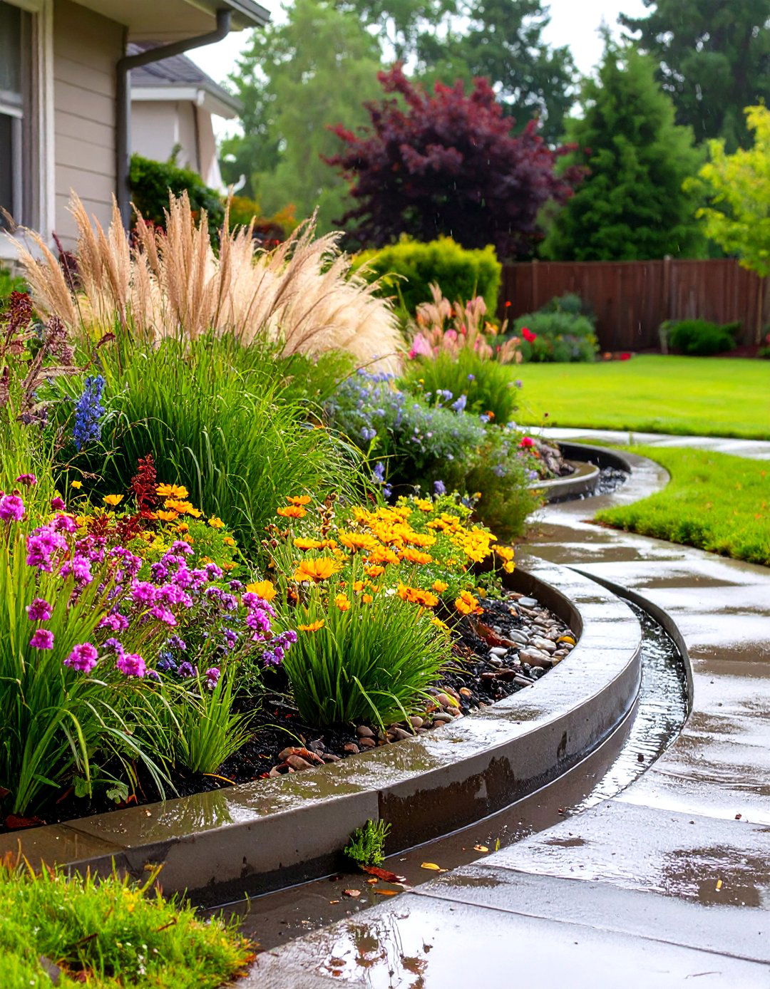 The Eco Friendly Rain Garden - 30 low maintenance landscaping ideas