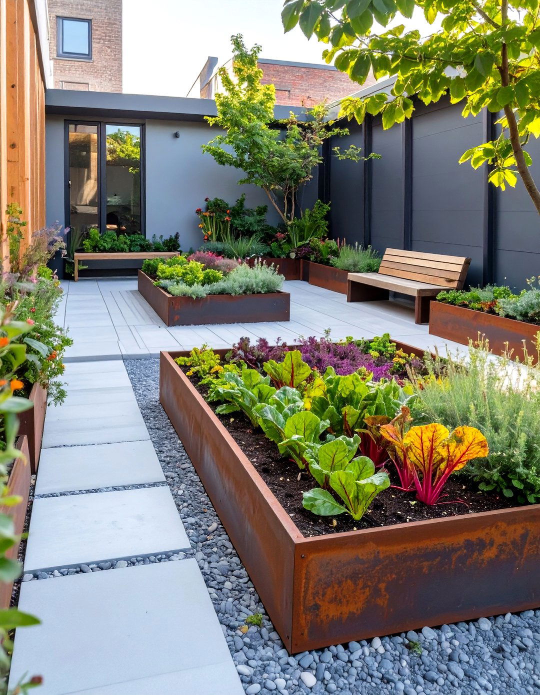 The Edible Courtyard Garden - 30 modern small garden ideas