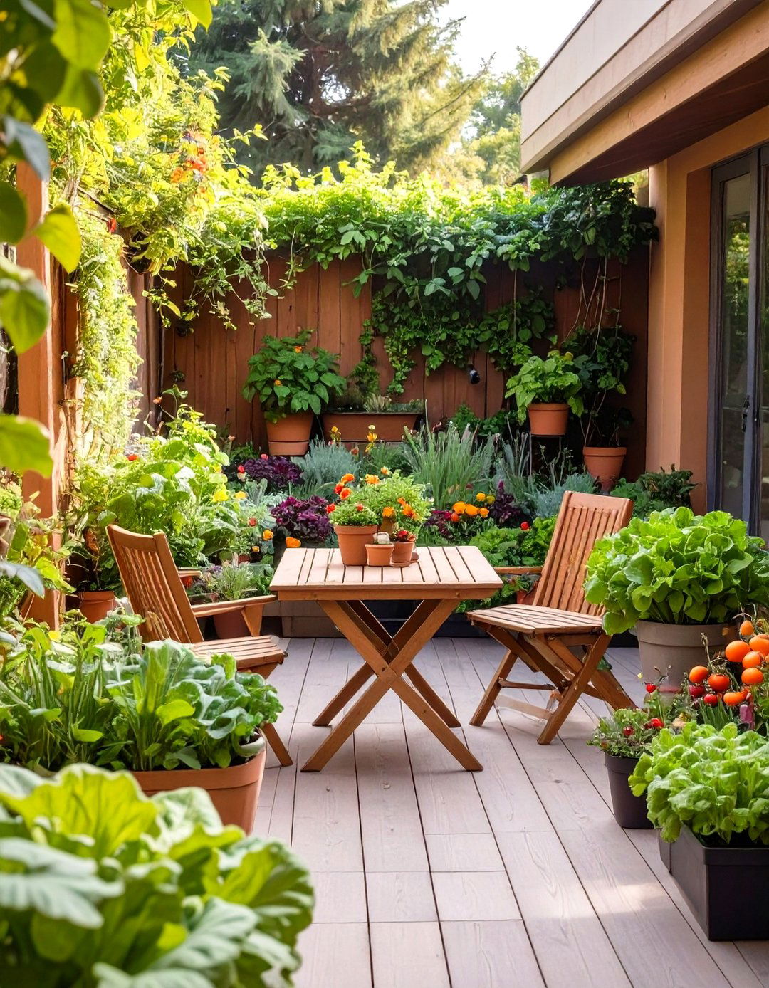The Edible Garden Patio - 30 cheap patio ideas