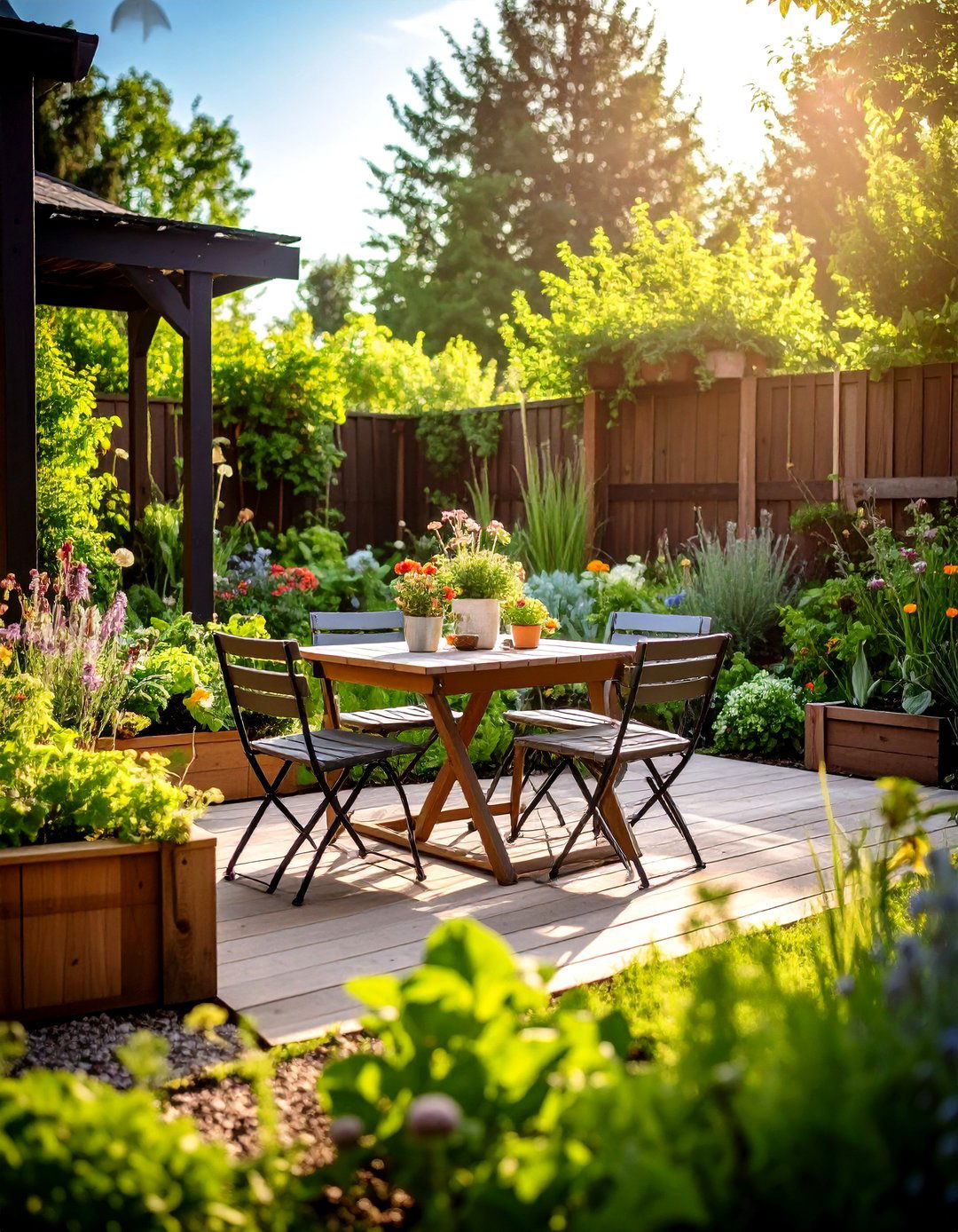 The Edible Garden Patio - 30 diy patio ideas