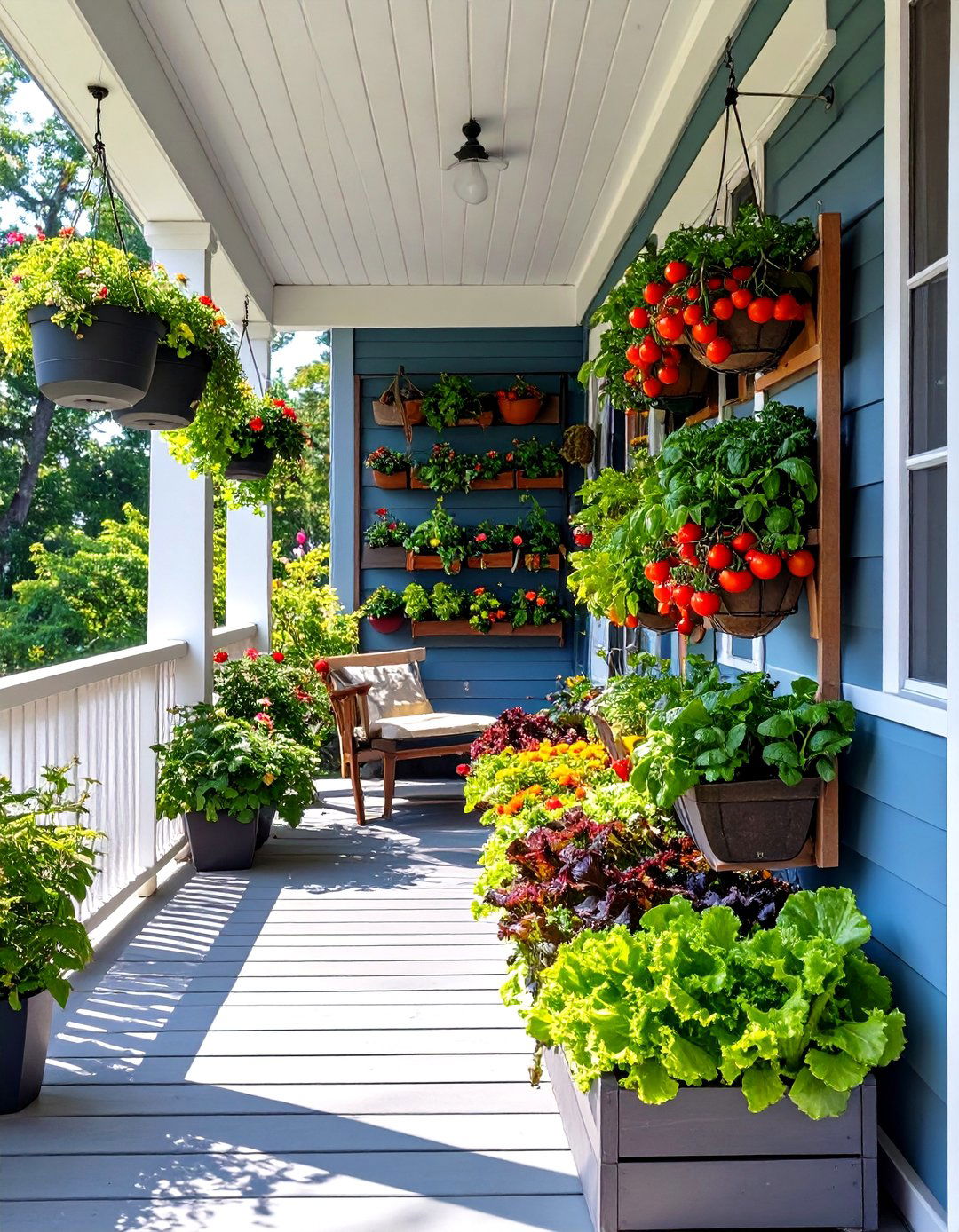 The Edible Garden Porch - 30 house front porch ideas