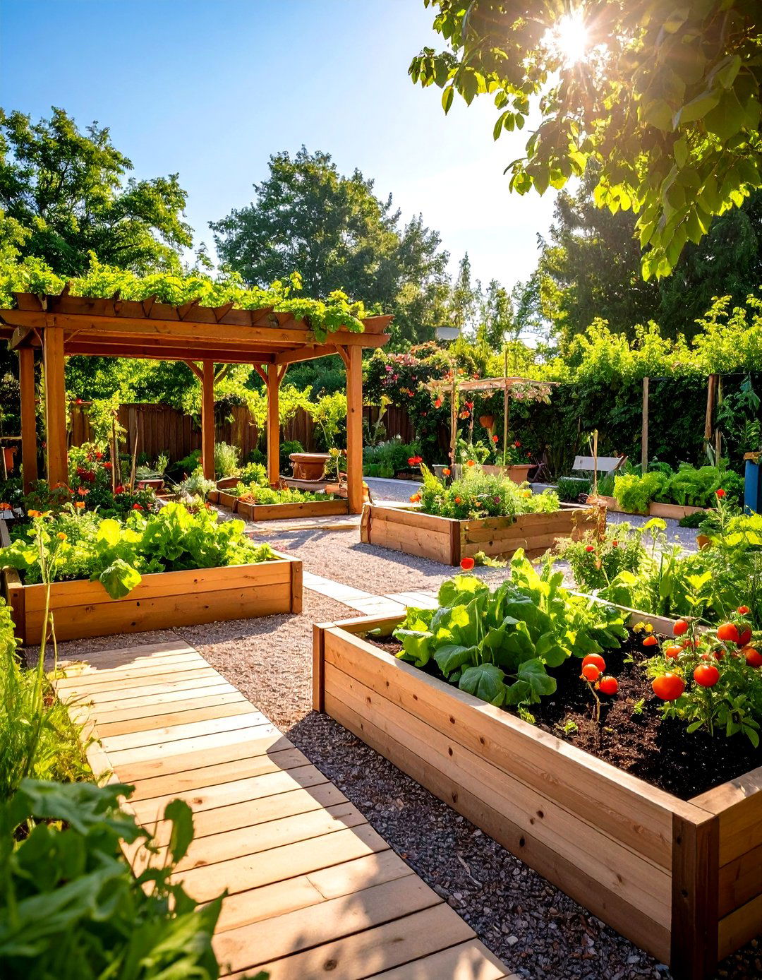 The Edible Vegetable Patch Garden - 30 diy garden ideas