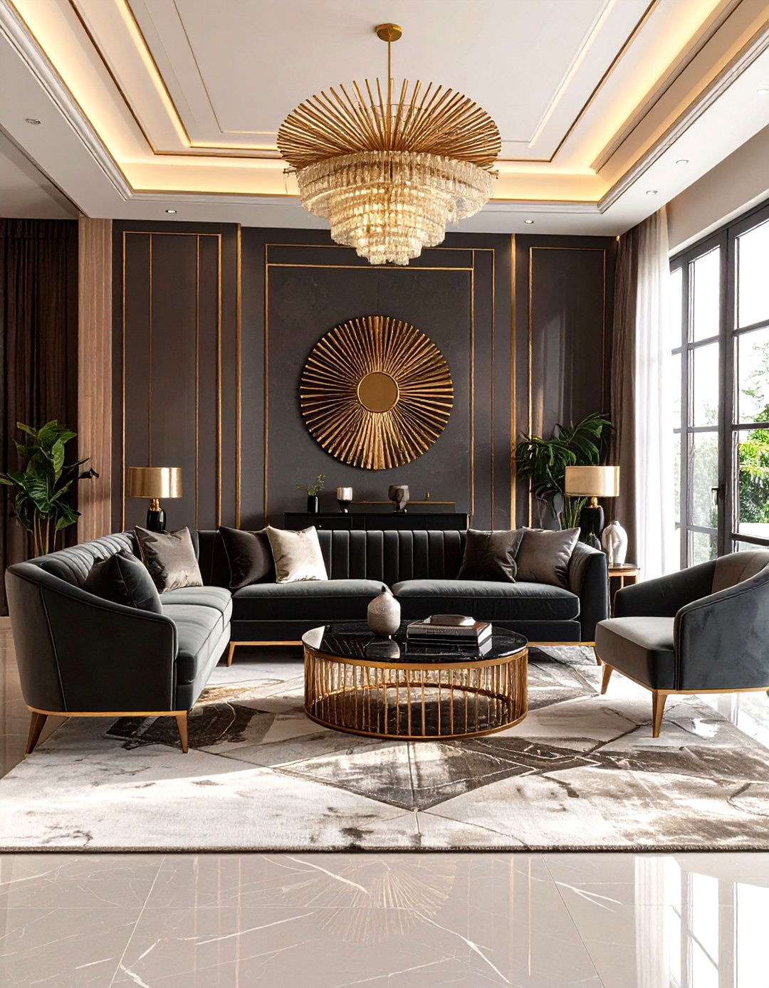 The Elegant Art Deco Family Room - 30 family room design ideas
