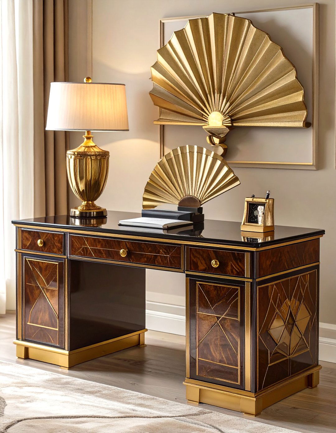 The Elegant Art Deco Office Desk - 30 office desk decoration ideas