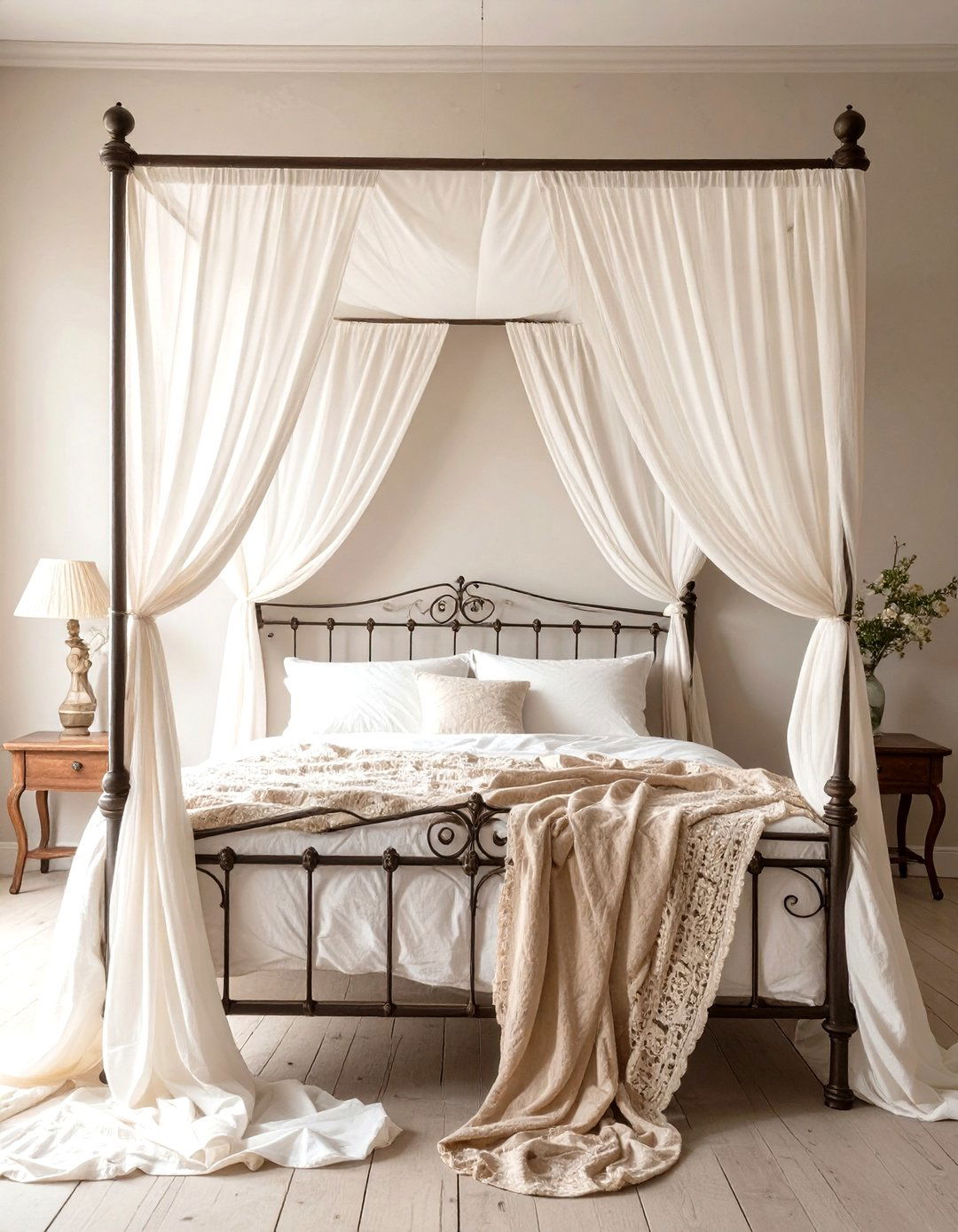The Elegant Canopy Bed Bedroom - 30 french country bedroom ideas