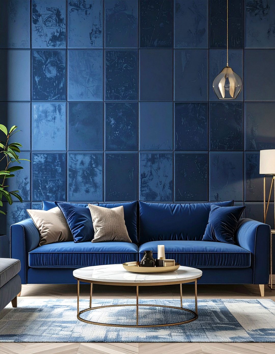 The Elegant Fabric Panel Wall - 30 creative living room wall decor ideas