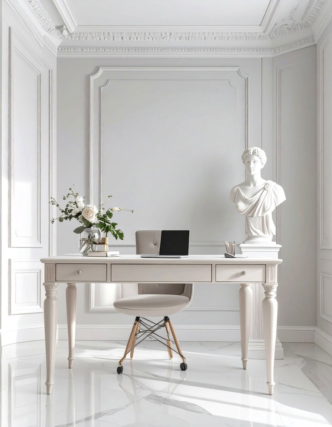 The Elegant Neoclassical Workspace - 30 best decor ideas for home office