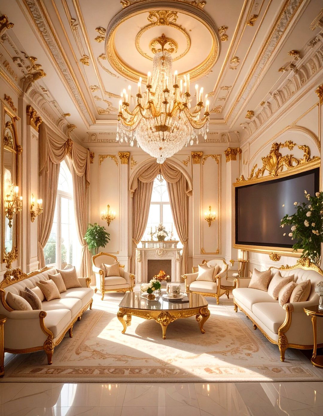 The Elegant Parisian Salon - 30 home theater design ideas