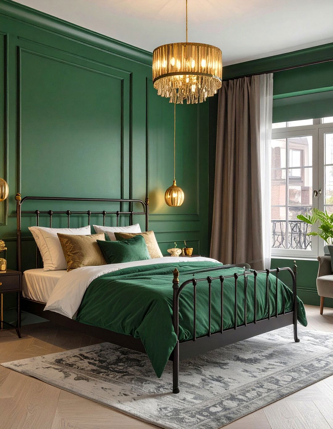 The Emerald City Bedroom - 30 dark romantic bedroom ideas