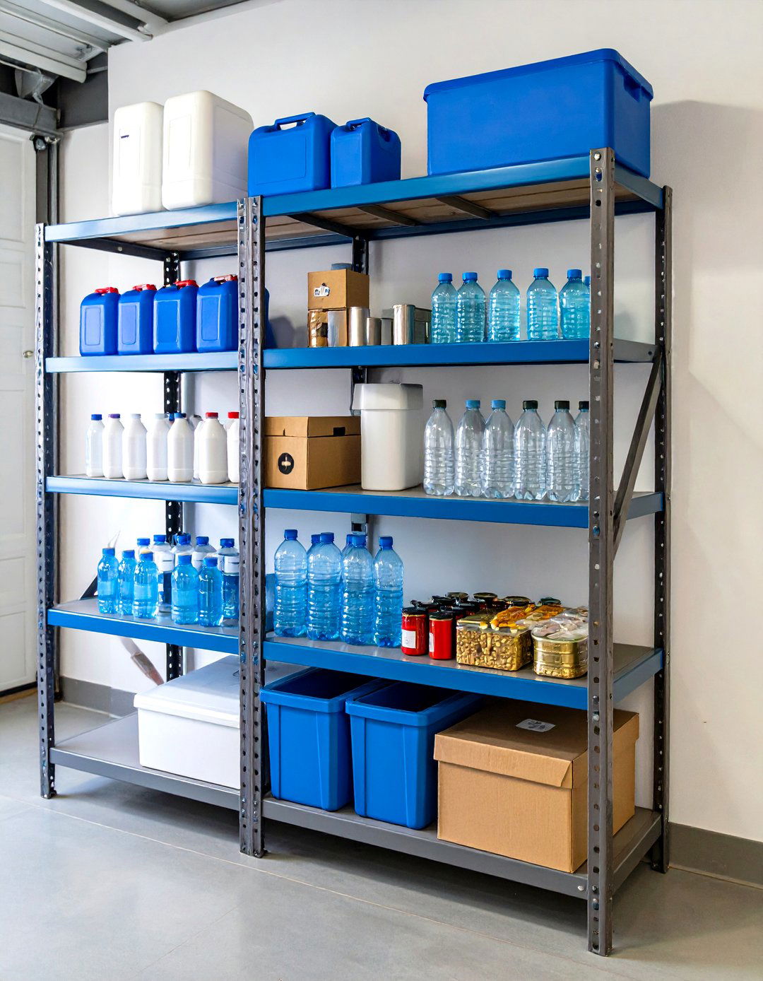 The Emergency Preparedness Shelf - 30 garage shelf ideas