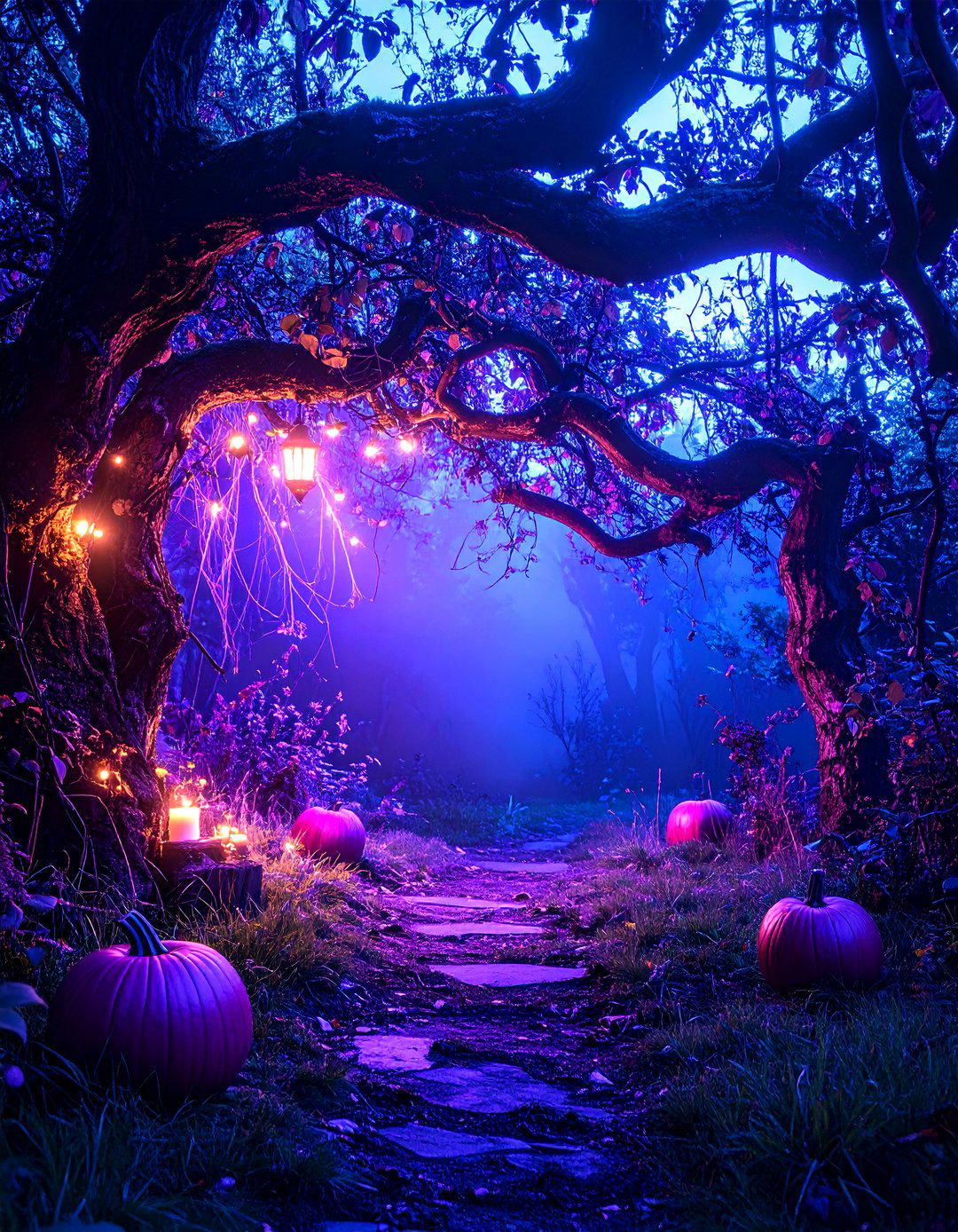 The Enchanted Fairy Tale Forest - 30 halloween outdoor decor ideas