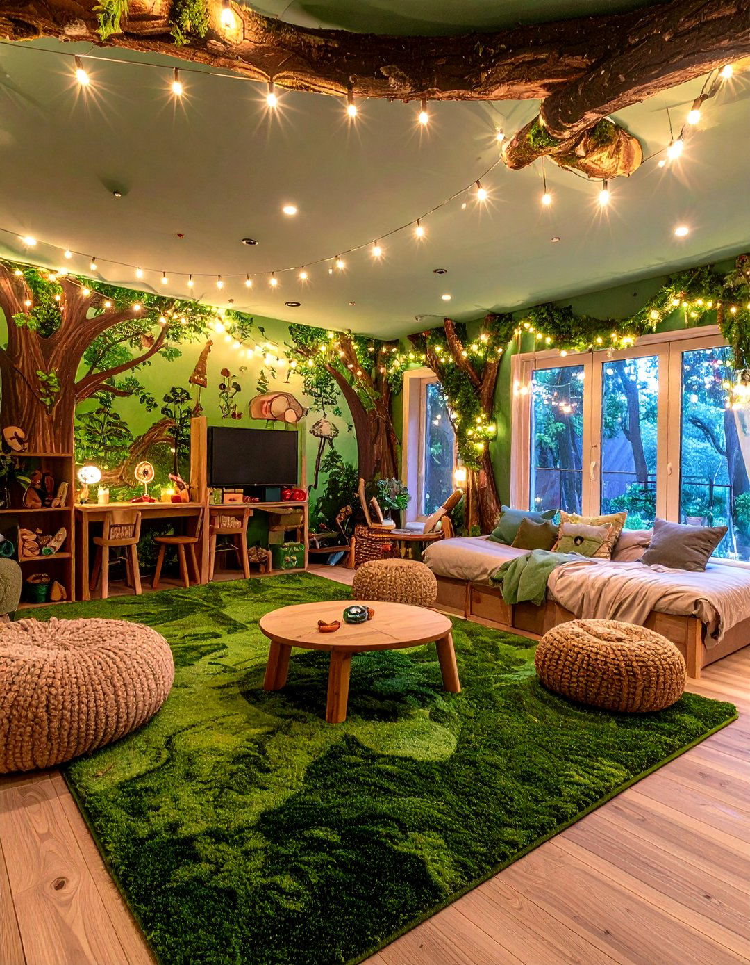 The Enchanted Forest Game Room - 30 family game room ideas
