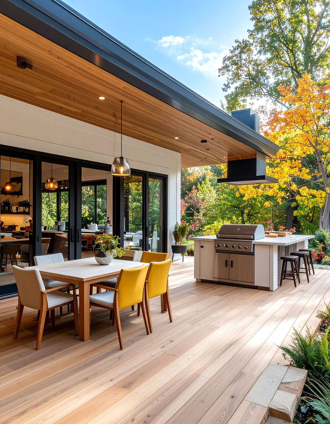The Enclosed All Season Kitchen - 30 backyard kitchen ideas