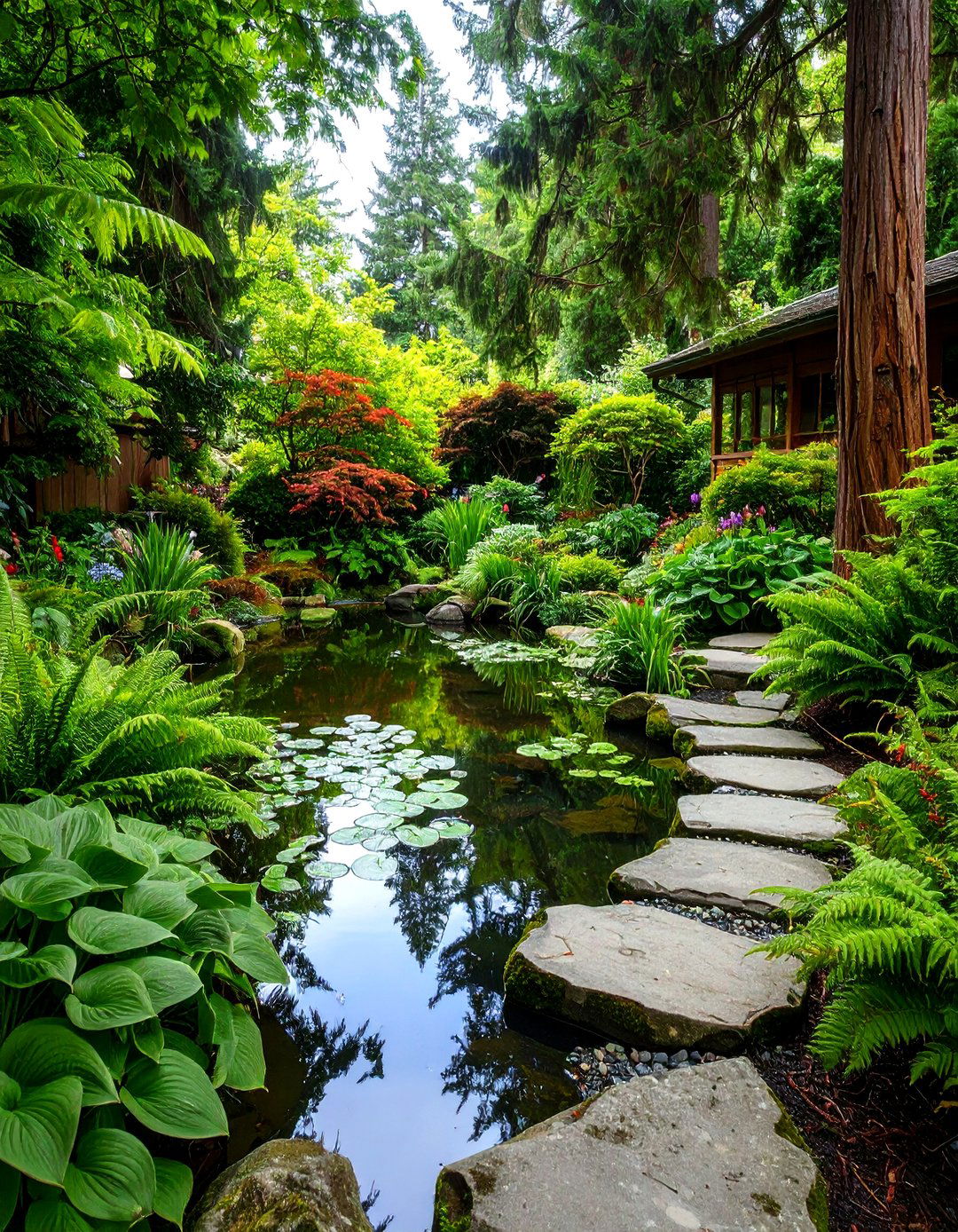 The Enclosed Courtyard Water Garden - 30 japanese garden ideas