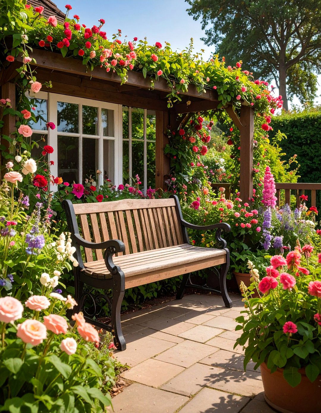 The English Cottage Balcony Garden - 30 ai balcony garden design ideas