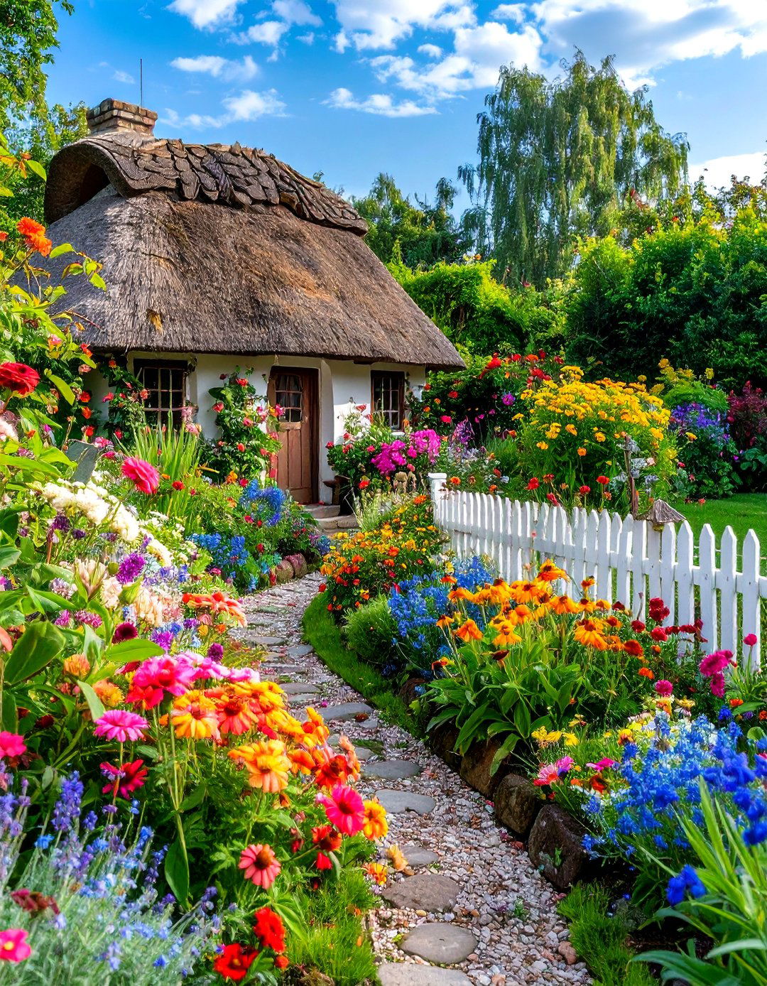 The English Cottage Fairy Garden - 30 large outdoor fairy garden ideas