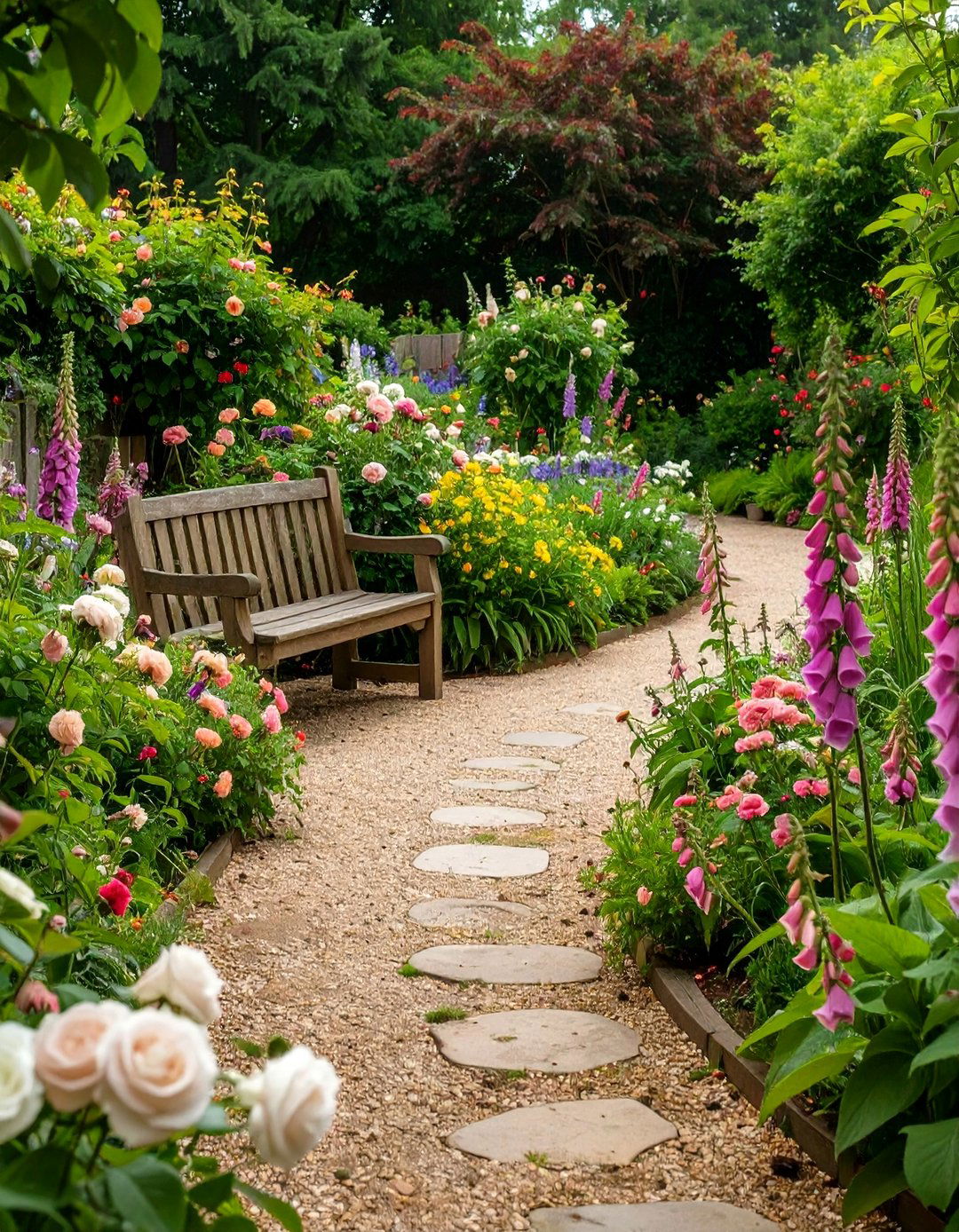 The English Cottage Garden - 30 back yard garden ideas
