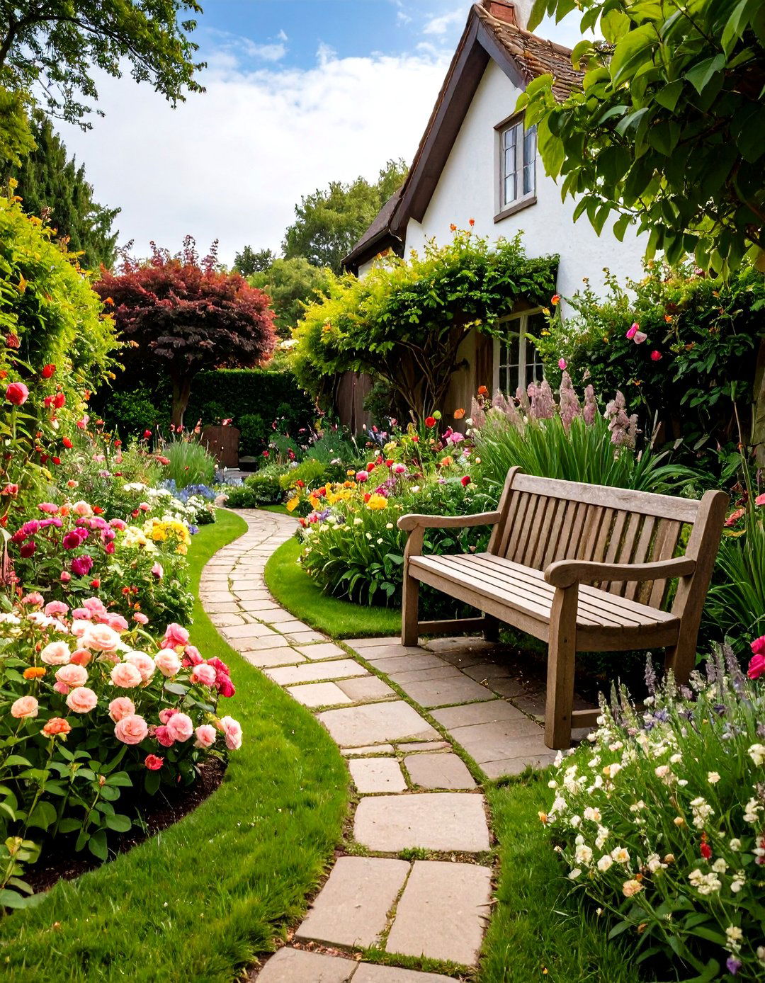 The English Cottage Garden Design - 30 backyard layout ideas