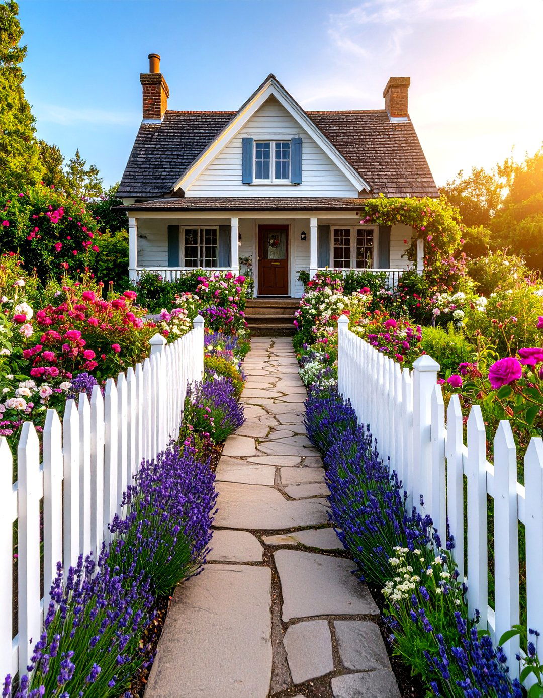 The English Cottage Garden Front Landscape - 30 front landscape ideas