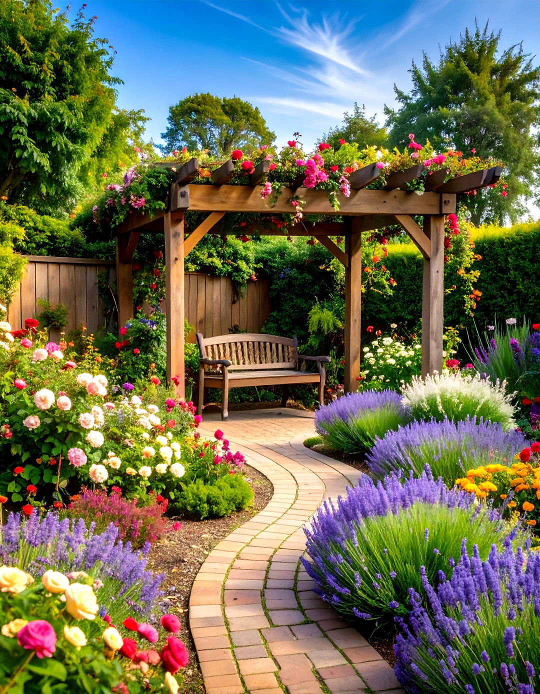 The English Cottage Garden Oasis - 30 large backyard ideas