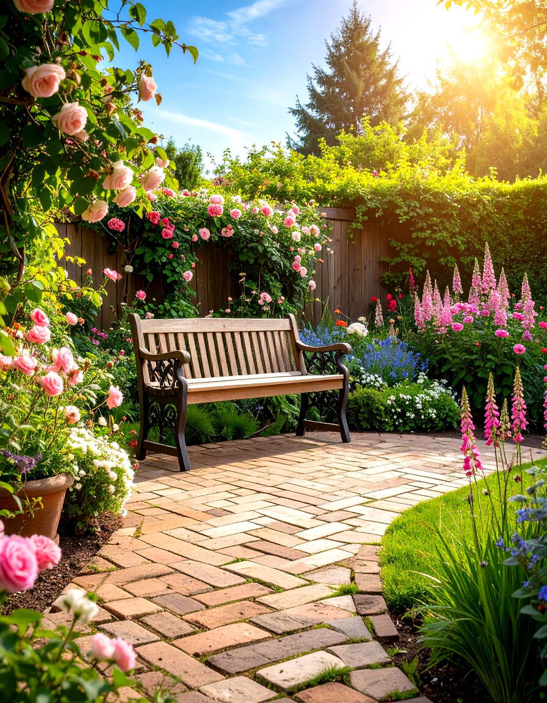 The English Cottage Garden Patio - 30 diy patio ideas