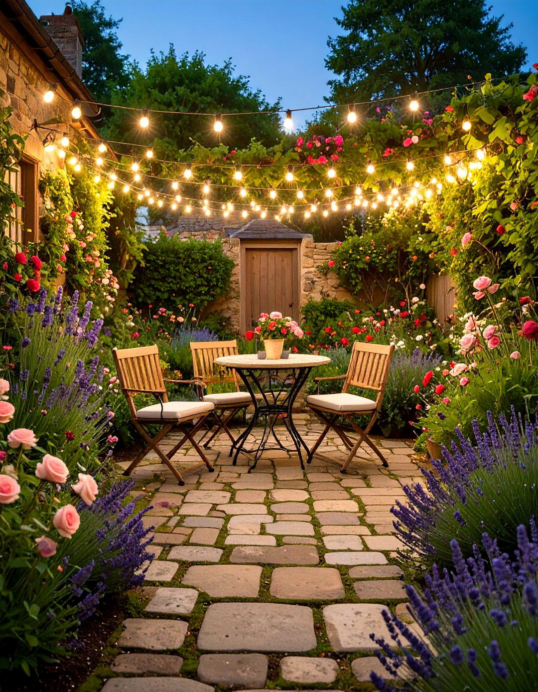 The English Cottage Garden Patio - 30 flagstone patio ideas