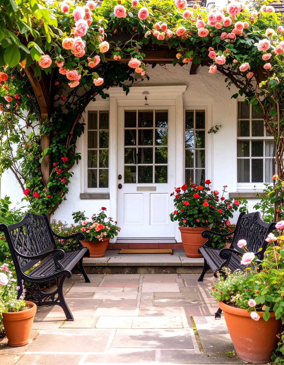 The English Cottage Garden Porch - 30 house front porch ideas