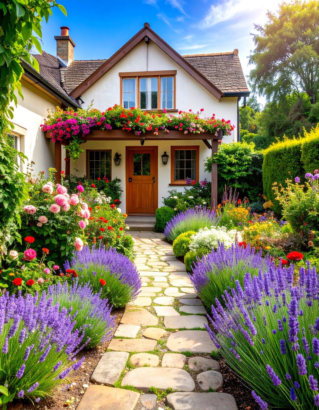 The English Cottage Garden Style - 30 front yard decor ideas