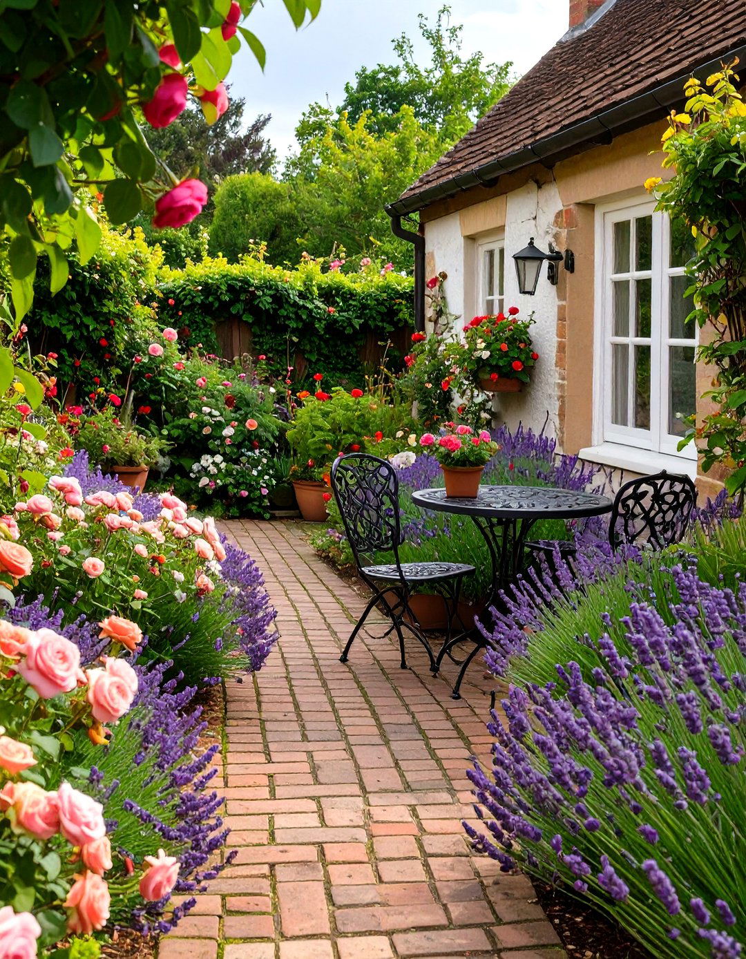 The English Cottage Garden - 30 ai small backyard design ideas