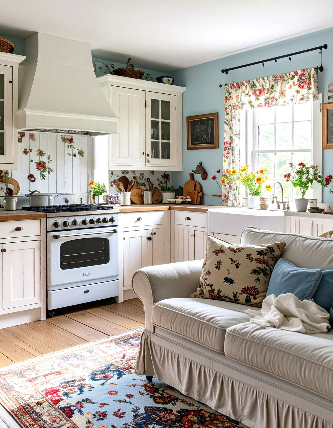 The English Cottage Kitchen and Living Room - 30 kitchen and living room ideas