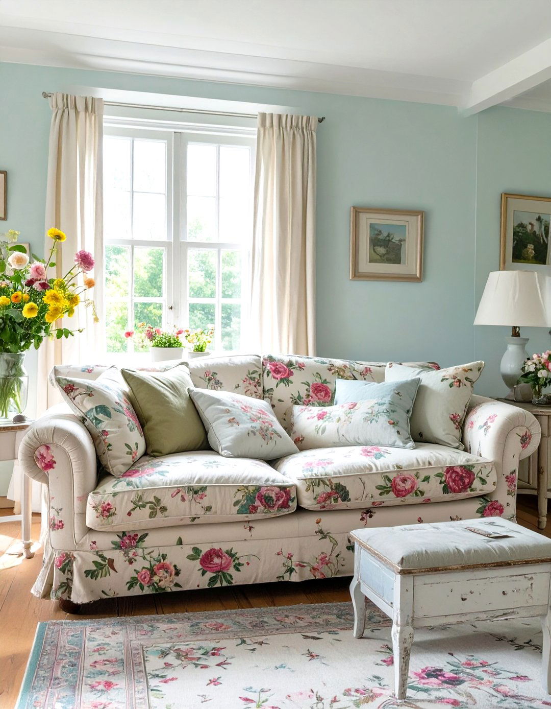The English Cottage Living Room Feel - 30 cozy apartment living room ideas