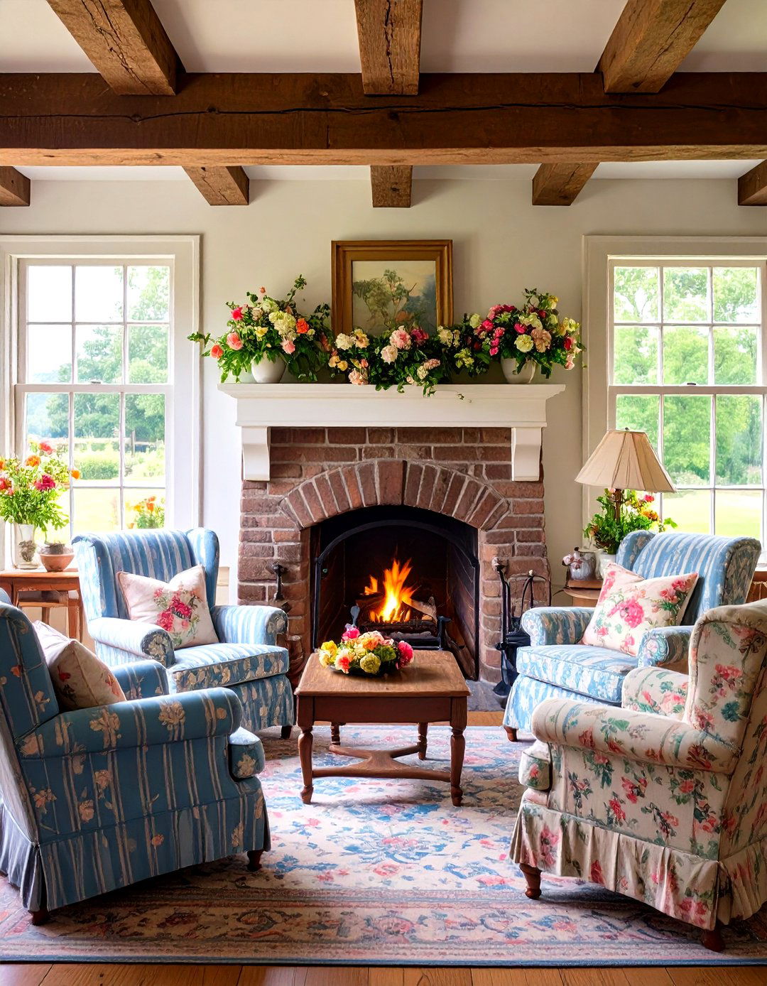 The English Cottage Living Room Fireplace - 30 living room with fireplace decor ideas