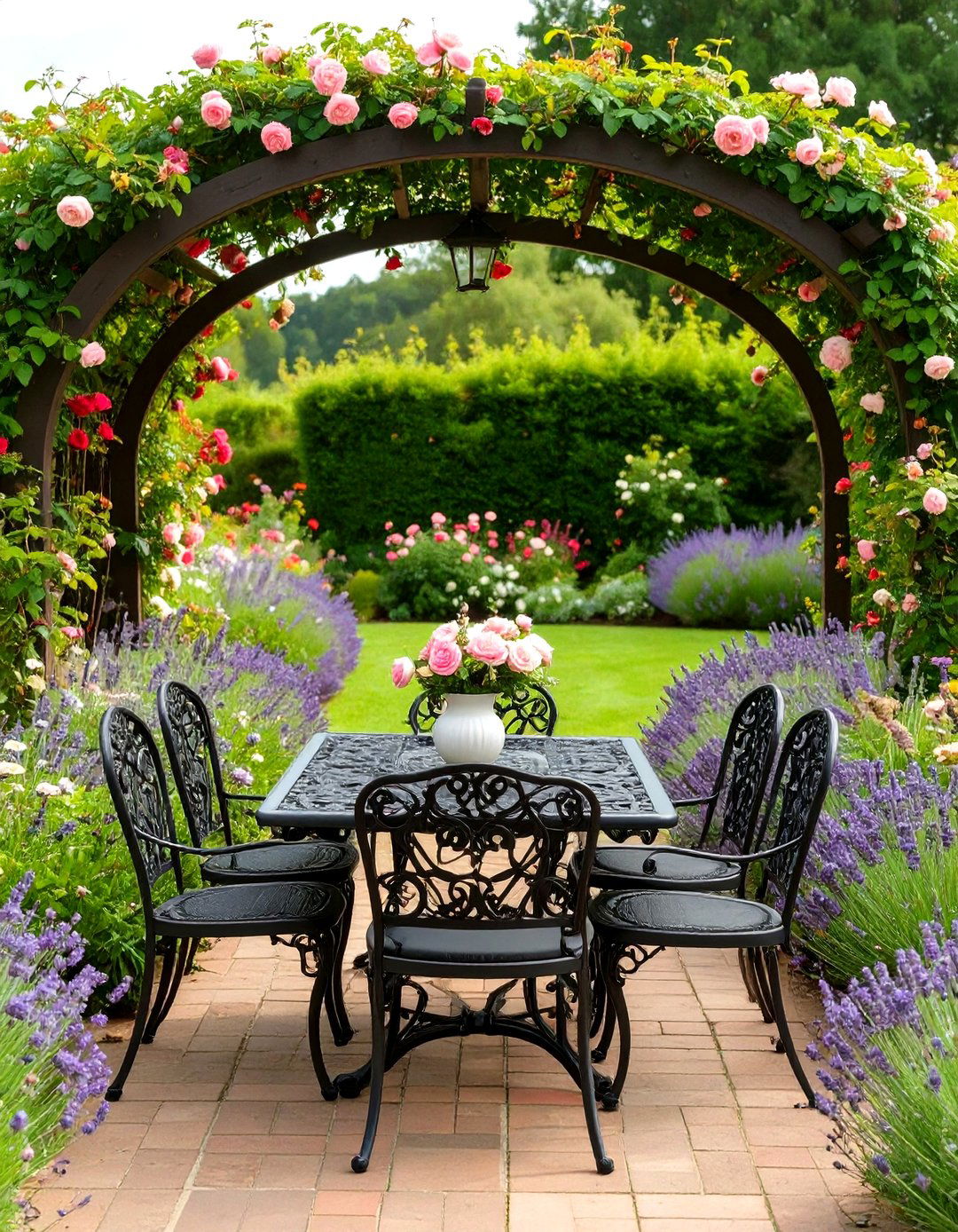 The English Country Garden Dining Area - 30 ai outdoor entertaining space ideas