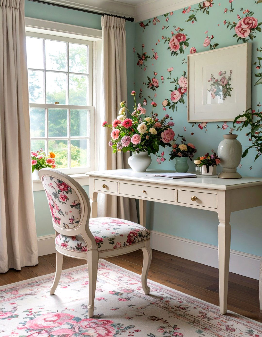 The English Country Garden Escape - 30 home office ideas for her