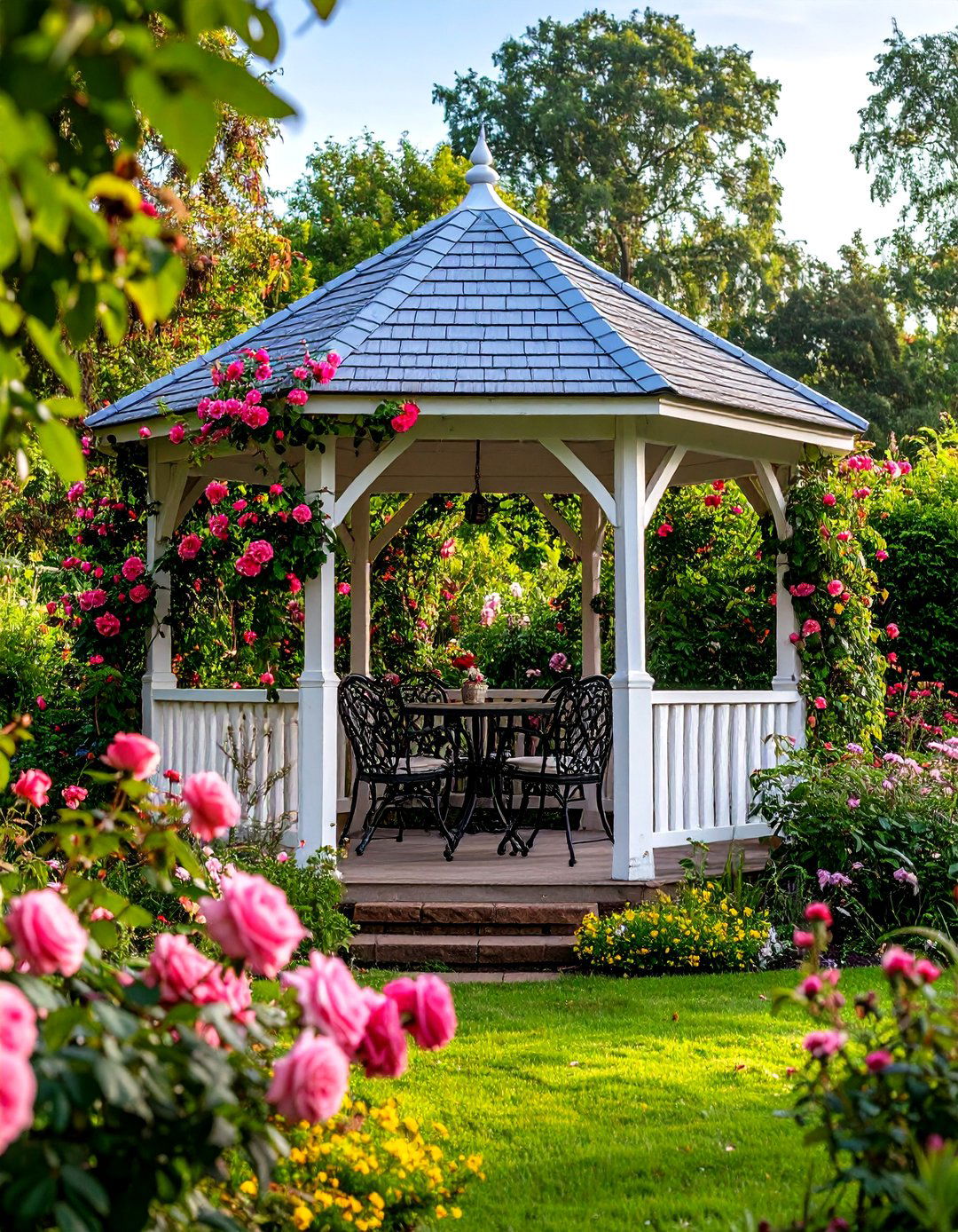 The English Country Garden Gazebo - 30 backyard canopy ideas