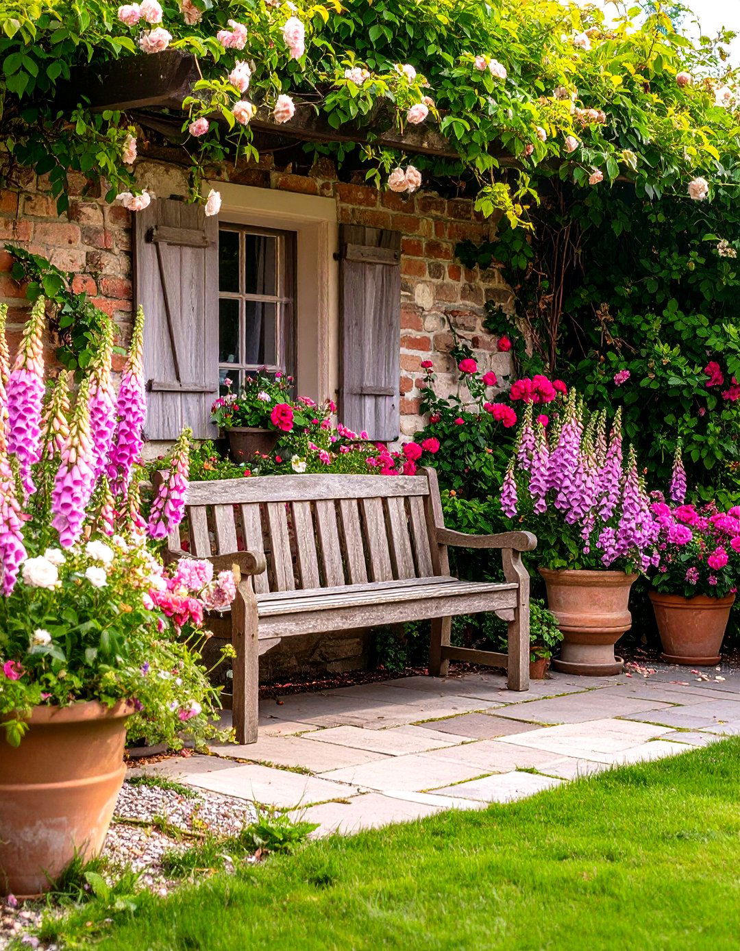 The English Countryside Front Patio - 30 front patio ideas