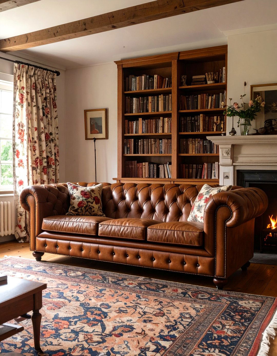 The English Countryside Living Room - 30 brown sofa living room ideas