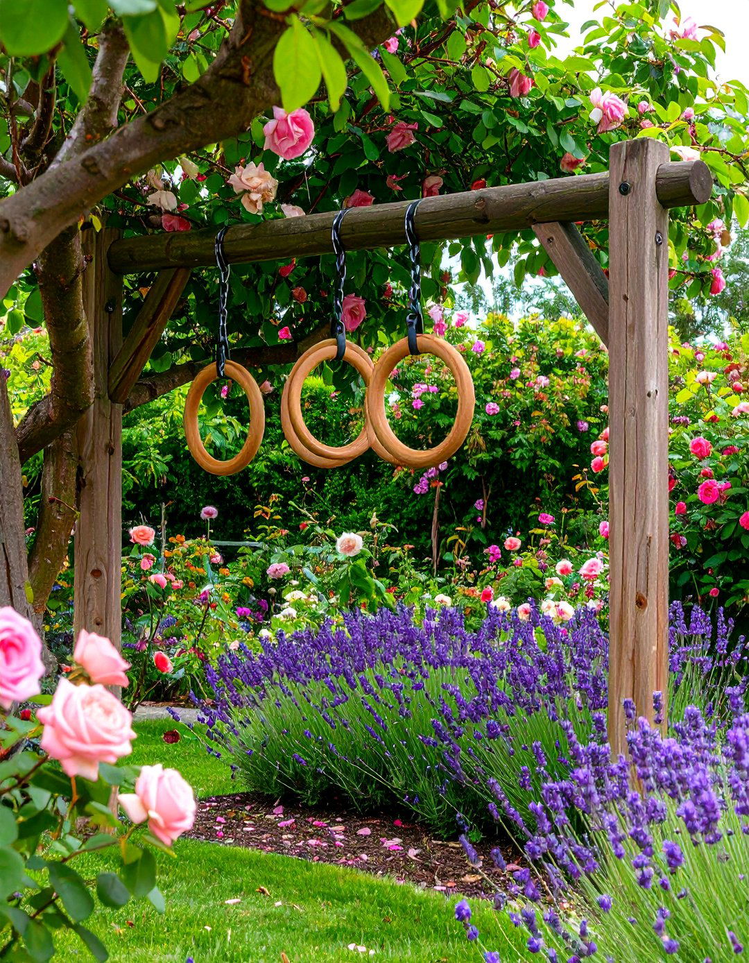 The English Garden Calisthenics Corner - 30 backyard gym ideas