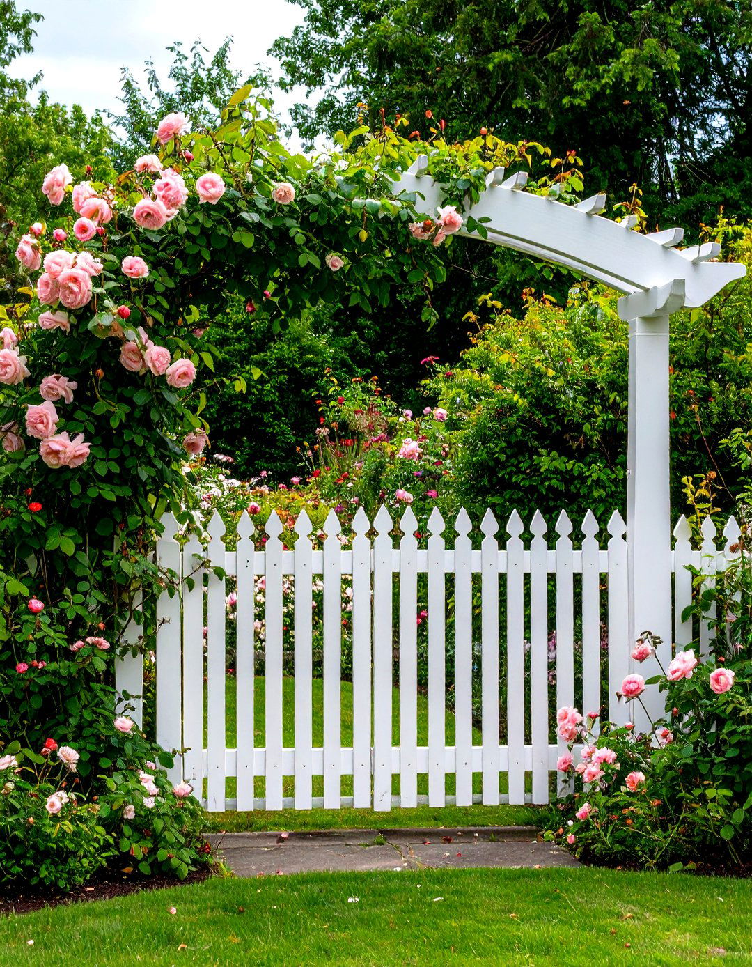 The English Garden Lattice Fence - 30 front yard fencing ideas
