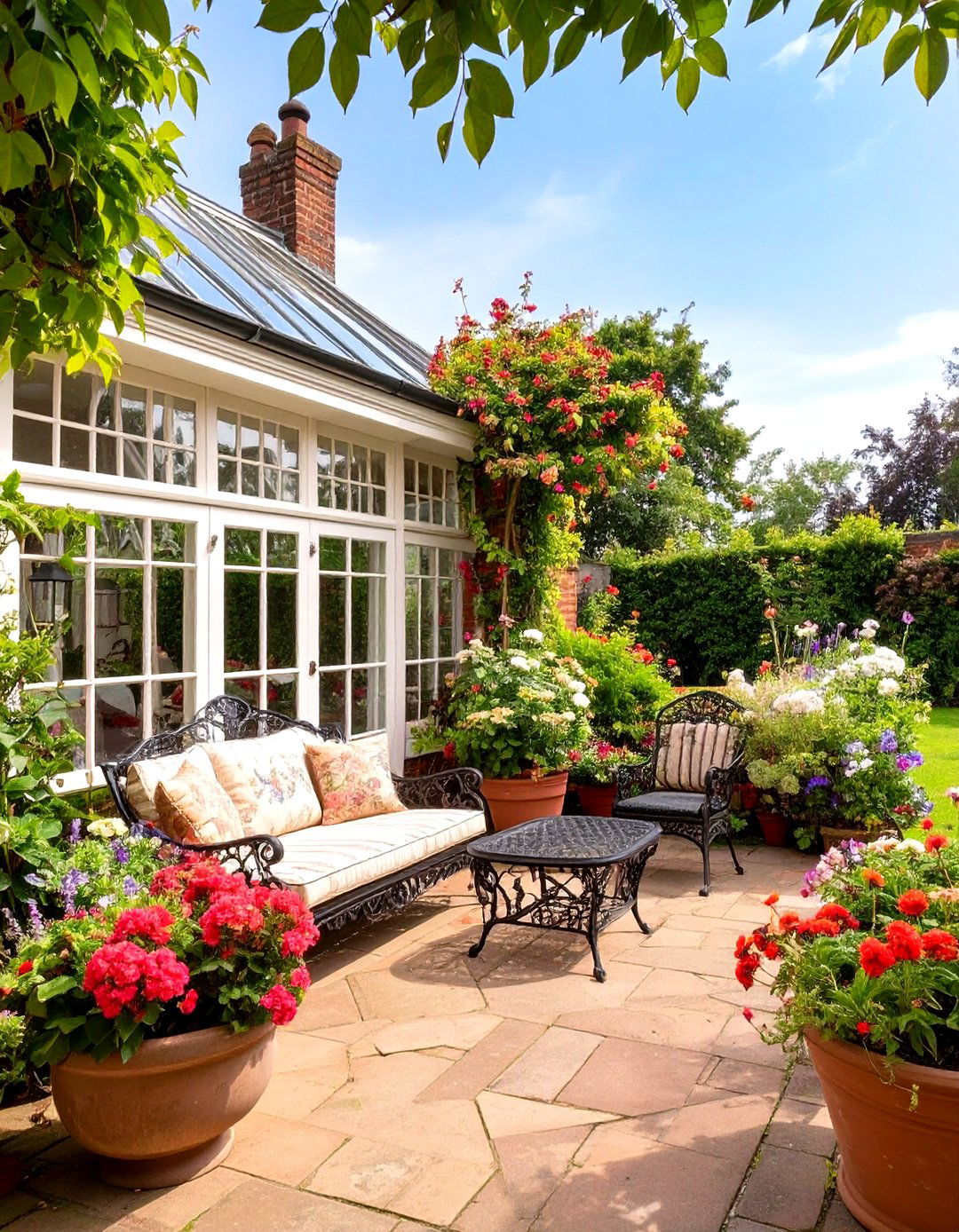 The English Garden Orangery - 30 covered patio backyard patio ideas