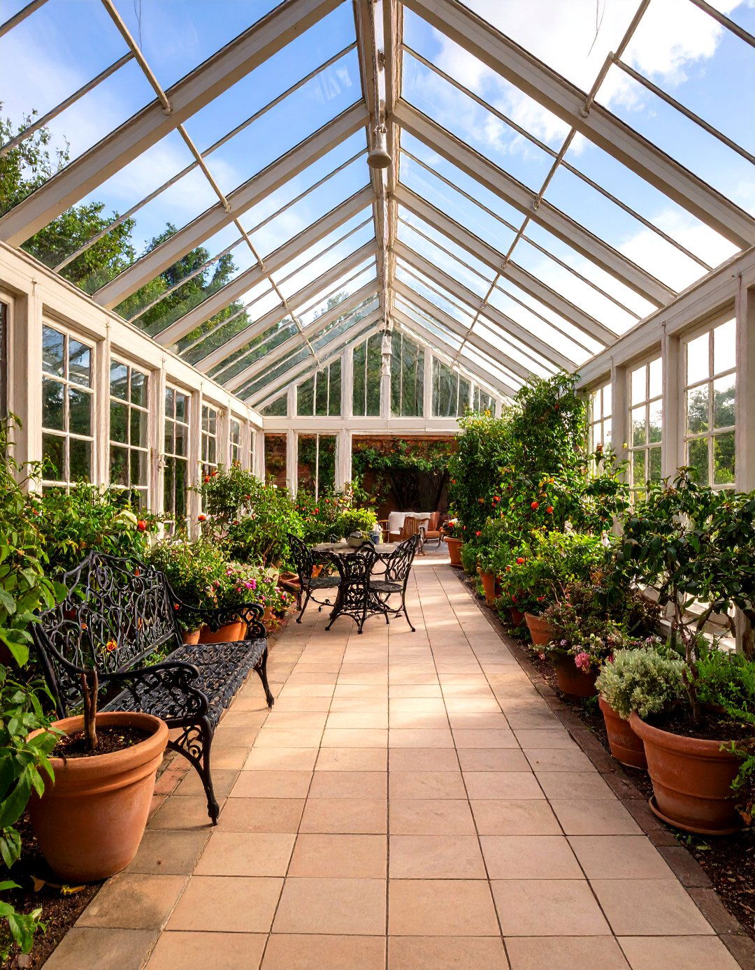 The English Garden Orangery - 30 backyard covered patio ideas