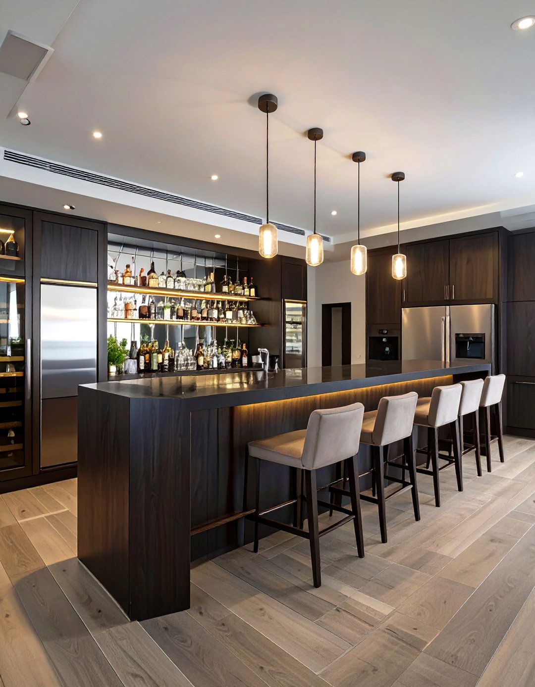 The Entertainers Bar Kitchenette - 30 basement kitchenette ideas