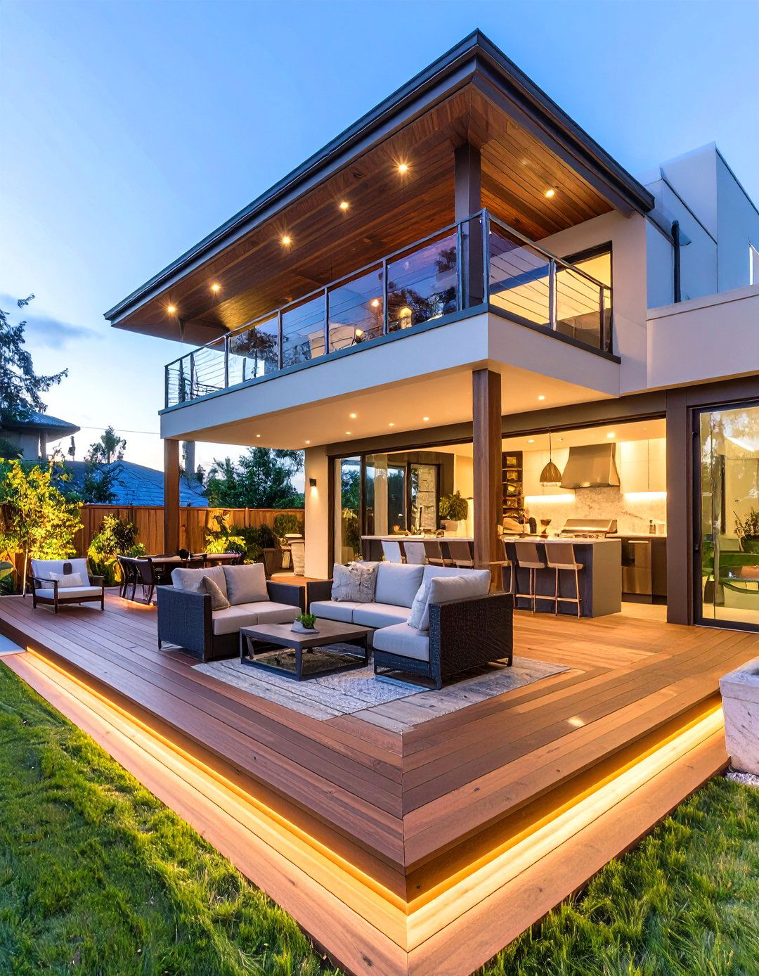 The Entertainers Multi Level Deck - 30 custom deck designs